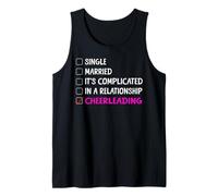 Cheer Cheerleading Single Married It's Complicated In A Tank Top