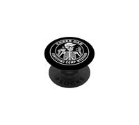 Cheer Dad Surviving Comp Weekend Skeleton Coffee Fathers Day PopSockets Adhesive PopGrip