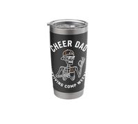 Cheer Dad Surviving Comp Weekend Skeleton Coffee Stainless Steel Insulated Tumbler