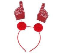 Cheer Fan Design Hair Accessory Comfortable Headbands for Sports Event Daily Use Soft Football Cheer Fan Hairband