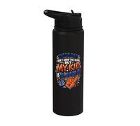Cheer Father Sideline Coach Cheerleader Dad Stainless Steel Insulated Water Bottle