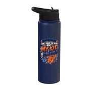 Cheer Father Sideline Coach Cheerleader Dad Stainless Steel Insulated Water Bottle