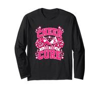 Cheer for The Cure Breast Cancer Awareness Cheerleader Long Sleeve T-Shirt