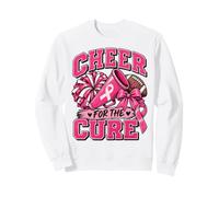 Cheer For The Cure Football Pink Ribbon Cancer Awareness Sweatshirt