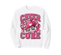 Cheer For The Cure Football Pink Ribbon Cancer Awareness Sweatshirt