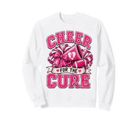 Cheer For The Cure Football Pink Ribbon Cancer Awareness Sweatshirt