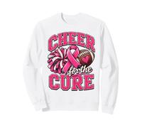 Cheer For The Cure Football Pink Ribbon Cancer Awareness Sweatshirt