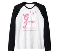 Cheer Girl Cheering This Girl Runs On Jesus and Cheerleading Raglan Baseball Tee