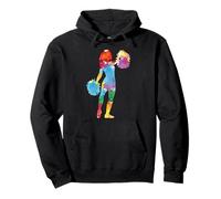 Cheer Girl Cheerleading Color Cheerleader Youth Squad Team Pullover Hoodie