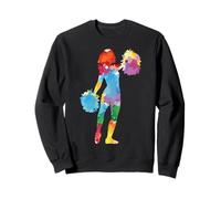 Cheer Girl Cheerleading Color Cheerleader Youth Squad Team Sweatshirt