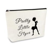 Cheer Makeup Bag Cheerleader Gift Cheerleading Girls Gift Cheer Sister Gift Cheer Flyer Cosmetic Bag Cheer Team Gift Christmas Birthday Gifts for Women Female Cheer Coach Mom Gift Travel Pouch