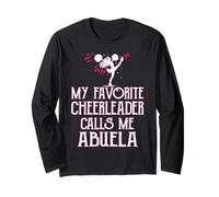 Cheer My Favorite Cheerleader Calls Me Abuela Xmas Long Sleeve T-Shirt