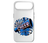 Cheer Squad Blue Megaphone and Pom Poms Cheerleader Case for iPhone Air