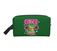 Cheer The Crocodile Green Travel Toiletries Makeup Organizer Large Capacity Portable Cosmetic Bags for Women Girls