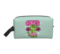 Cheer The Crocodile Light Green Travel Toiletries Makeup Organizer Large Capacity Portable Cosmetic Bags for Women Girls
