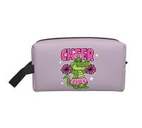 Cheer The Crocodile Light Purple Travel Toiletries Makeup Organizer Large Capacity Portable Cosmetic Bags for Women Girls