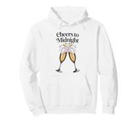 Cheer To Midnight Clinking Champagne Glasses New Year's Eve Pullover Hoodie