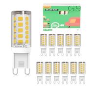CHEERBEE G9 LED Bulbs Dimmable Cool White 6000K 12 Pack, 3W G9 LED Equivalent 40W Halogen Bulbs, 480LM, Energy Saving, No Flicker, for Home Lighting, Crystal Chandelier.