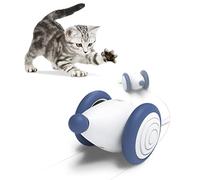 Cheerble Wicked Mouse Interactive Cat Toy, Electric Cat Toy with LED Lights for Indoor Cats, Automatic Cat Toys Mice, USB Rechargeable, Gifts for Cats Kitten (Blue)