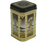 Cheerful Bargains Japanese Themed Tin Storage Box Vintage Metal Tea Caddy Retro Collectables Box