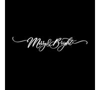 Cheerful Bright Brush Lettering Hand Drawn Modern Brush Calligraphy and Creative Typography Isolated Fine Carving Decals 18x94.7cm Tattoo Culture White