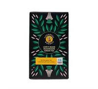 Cheerful Buddha Lion's Mane Green Tea - 500mg Lion's Mane fruiting body - Ideal in Antioxidants, Provides a Balanced Energy Boost and Supports Mood & Focus - 15 Individually Wrapped Tea Bags