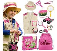 Cheerful Children Toys Kids Explorer Kit for Age 3-7 (Pink, Original Set)