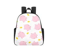 Cheerful Cute Little Cute Flying Pigs Running Backpack 12.40x5.12x14.17inch Lightweight Backpack Multipurpose Casual Bagpack Business Travel School,Office