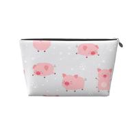 Cheerful Cute Little Pigs, Toiletry Pouch Makeup Bag Cosmetic Bag Portable Travel Toiletry Bag