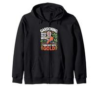 Cheerful Gardener Turning Dirt Into Gold Zip Hoodie