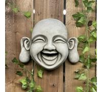 Cheerful Large Wall Buddha Plaque