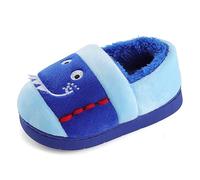 Cheerful Mario 1-5 Years Baby Toddler Winter Slippers Little Boys Girls Home Shoes Warm Plush Lining Anti Slip Sole Monster Blue 6/6.5 UK Child