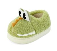 Cheerful Mario 1-5 Years Toddlers Little Kids Slippers Warm Fluffy Cute Pattern Baby Boys Girls Slippers Winter Home Shoes Antislip Sole Green 9 UK Child