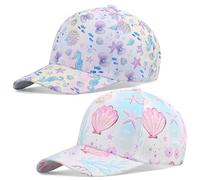 Cheerful Mario 2 Pack Little Boys Girls Baseball Cap Kids Sun Hat for 3-8 Years Sea