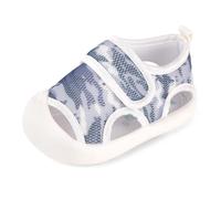 Cheerful Mario Baby Boys Girls Sport Sandals Toddler Summer Shoes Barefoot Trainers First Walking Wide Feet Flexible Sole Light Blue 5 UK Child