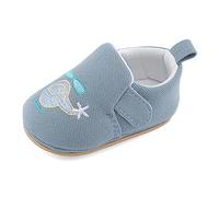 Cheerful Mario Baby Girls Boys First Walking Shoes Slippers Infant Crawling Shoes Toddlers Prewalker Breathable Soft Sole Air Blue 3-6 Months (Label 110)