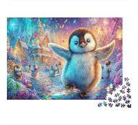 Cheerful Penguin in A Parade 1000-Piece Jigsaw Puzzle Cute Penguin Great for Game Nights, Adults & Kids 38x26cm/1000pcs