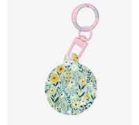Cheerful Yellow Daisy Print Round Acrylic Pet Tag, Dog Neck Pendant Tags for Pets Circular Dog Cat Collar Name Tags
