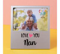 Cheerfull Nan Aluminium Photo Frame 6 X 4 2 Pack - Grey