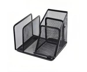 Cheerhom Desk Organizer, Metal Mesh Organizer with Drawer and Pen Holder to Save Desk Space - Ideal for Pens, Memo Stickers