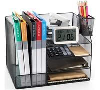 Cheerhom Letter Tray, 4-Tier Desk Organiser, Stackable File Organiser, Magazine Sorting Holder, Shelf Desk, Suitable for Storing Files on the Desk