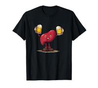 Cheering Liver with Beer Costume for Party Night T-Shirt