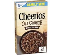 Cheerios Chocolate Flavoured Oat Crunch Cereal, Made from Whole Grain, Family Size, 24 Oz