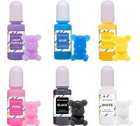 Cheerix Paint Pigments for Casting Powder, 6 Colours Set for Concrete Plaster, Epoxy Resin Paint Set, Casting Powder Paint Concrete Pigment, Easily Soluble Powder, Concrete Paint Powder Plaster Paint