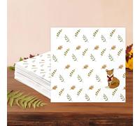 Cheerland 50 Pcs Woodland Animal Napkins Forest Friends Creatures Fox Napkins Woodland Theme Birthday Baby Shower Disposable Fox Luncheon Dinner Nature Party Decoration