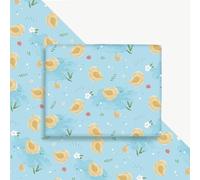 Cheerland Baby Chicken Gift Wrap Pastel Blue Farm Theme Birthday Decorations Cute Easter Wrapping Paper Baby Chick Farm Party Decorations Tea Party First Birthday Kids Birthday Party Favors 12 Pcs