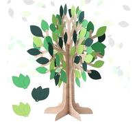 Cheerland Tree of Life Centerpiece 3D Table Decor Autumn Fall Thankful Tree for Thanksgiving Harvest Rustic Woodland Party Supplies Green Leaves Décor Arrangements Displays