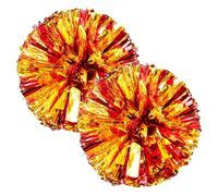Cheerleader Accessories - 2 Spirits Shakers, Shiny Pom Poms | Fun and Bouncy Team Pom Poms for Party Dance Sports
