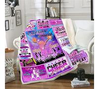 Cheerleader Blanket 60"x50", Soft Cozy Warm for Cheer Team, Girls Teens Kids - Cheerleading Gift for Couch Bed Sofa
