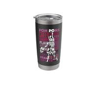 Cheerleader Cheer Typography Stainless Steel Insulated Tumbler
